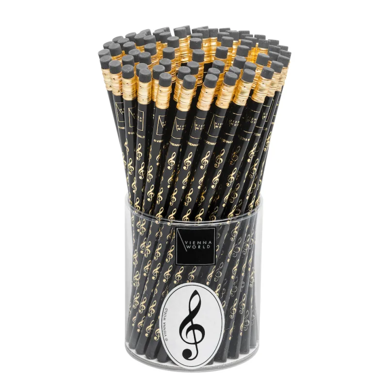Vienna World Tužka s gumou - houslový klíč (černá)