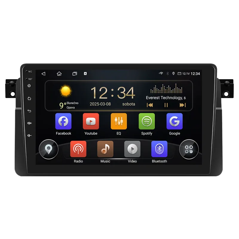 Isudar 2DIN autorádio T72-IEV15 Android, BMW E46 B128