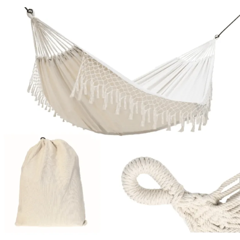 Bluegarden HOJDACIA SIEŤ PRE 2 OSOBY S PLETENÝM LANOM 400256