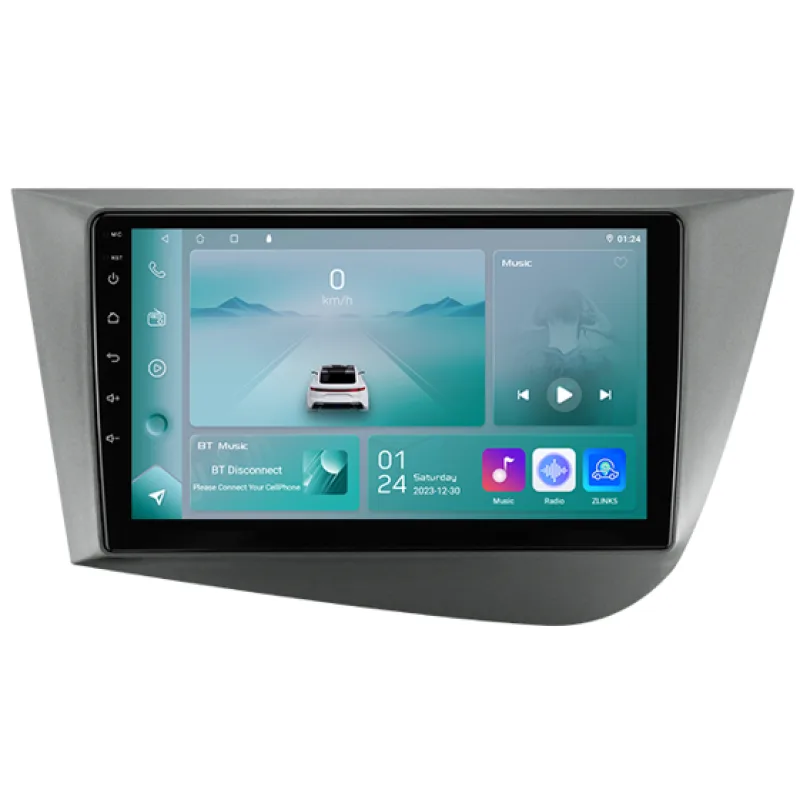 HIZPO KXSTLO91 Autorádio 9" Android 13 pro Seat Leon 2 Model: P9002CP (2+32GB) CHR230