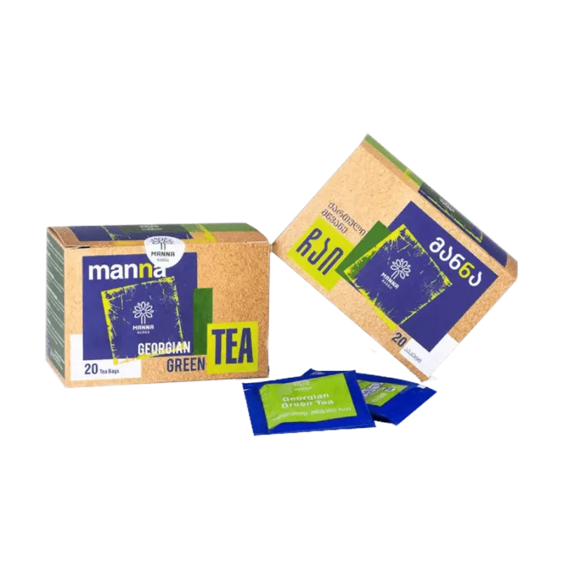 Manna Gruzínsky zelený čaj porciovaný - 20 ks.