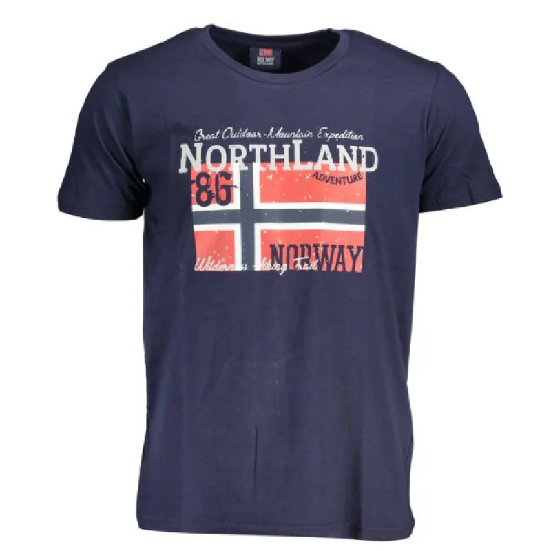 NORWAY 1963 Perfektné Pánske Tričko Big Logo Tmavo Modré M