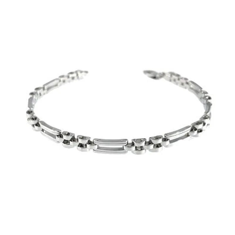 Strieborný pánsky náramok článkový dĺžka náramku 21cm