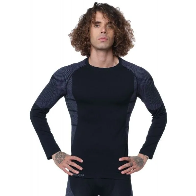 Stark Soul® Pánske Lyžiarske Termoprádlo vrchný diel s dlhým rukávom čierne L - XL