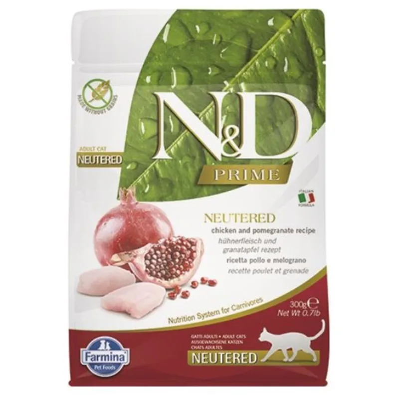 Farmina N&D cat PRIME Neutered chicken&pomegranate 0,3 kg