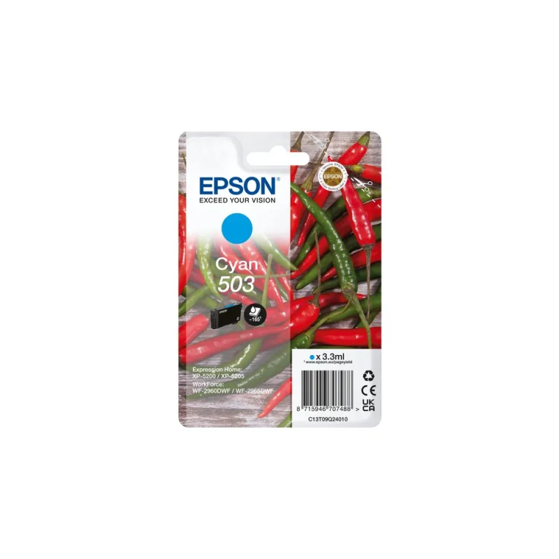 EPSON Singlepack Cyan 503 Ink C13T09Q24020