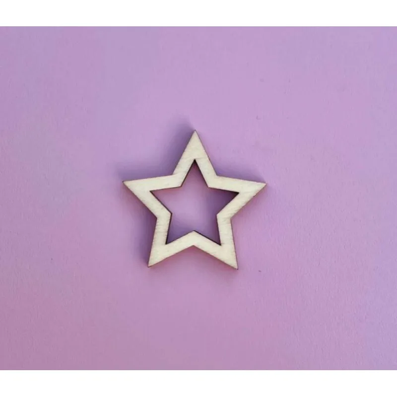 Drevená hviezda 5cm