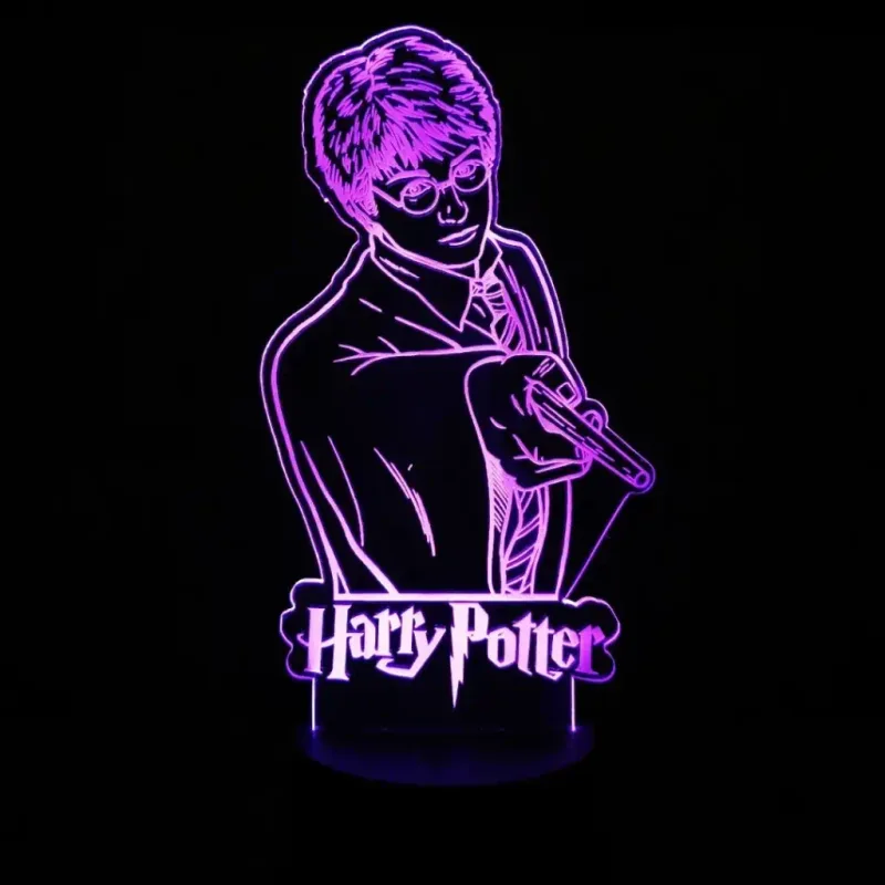 3Dmix 3DL-CLK054 – 3D LED nočná lampa - Harry Potter (Hodiny s budíkom)