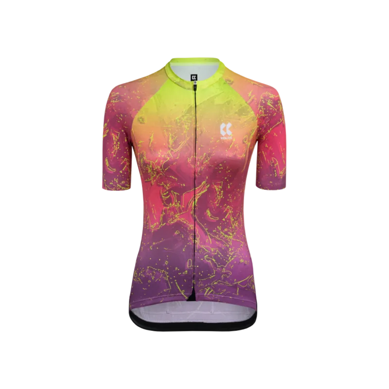 Dámský cyklistický dres Kalas MOTION Z6 | Dres | Neon Lava Blend