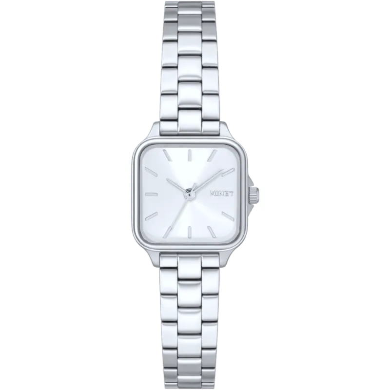 MINET Stříbrné dámské hodinky GRACE s ocelovým řemínkem