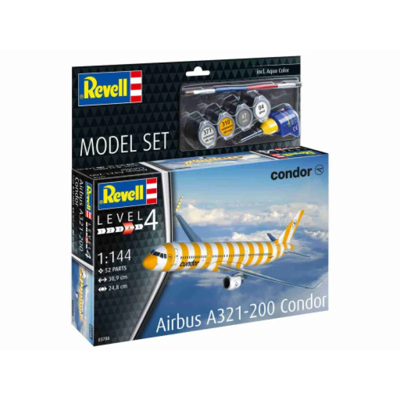 Revell ModelSet letadlo 63788 Airbus A321-200, Condor (1:144)