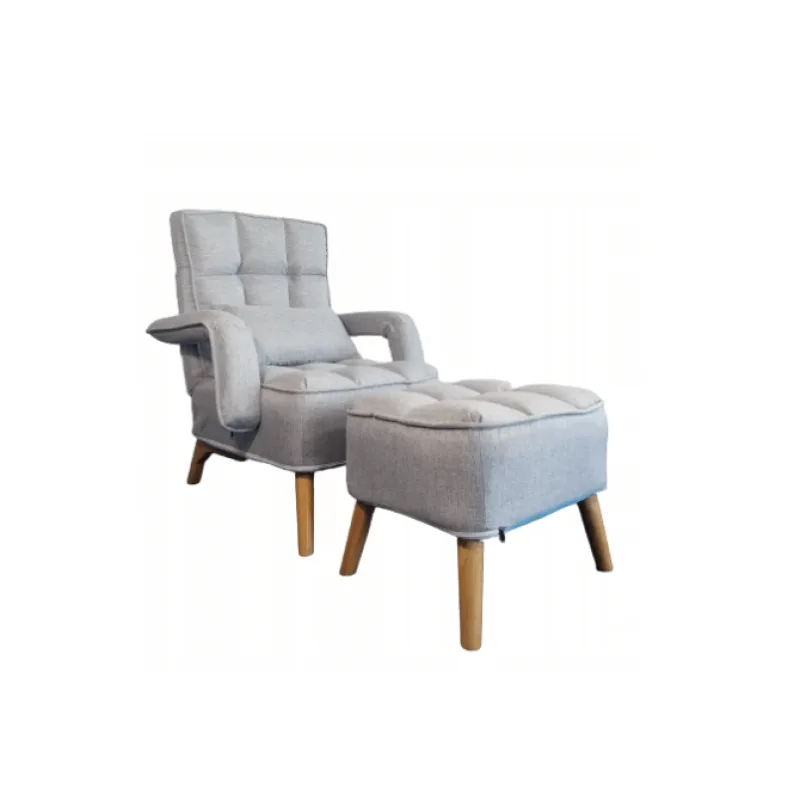 Ekspan KŘESLO UŠÁK S1408 s nastavitelnou opěrkou a s podnožníkem Barva: Světle-šedá