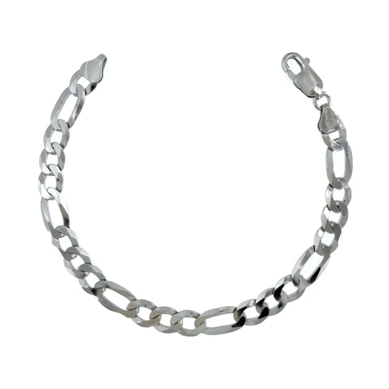 Strieborná retiazka figaro dĺžka náramku 23cm