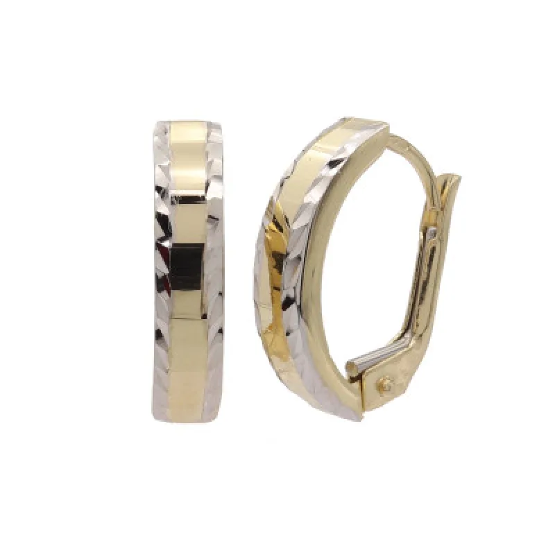 Zlaté náušnice na patent z kombinovaného zlata KA CTK020/13, 1.55 g, 1.55 g