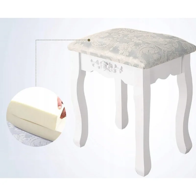 Ekspan Toaletný stolík TL-07 so zrkadlom LED Barva: Taburet WHITE