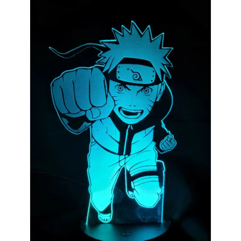 3Dmix 3DL-BTB064 – 3D LED nočná lampa - Naruto (Bluetooth reproduktor - farba biela)