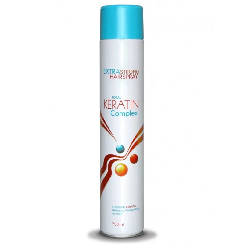 TREND KERATIN Complex Extra Strong Hairspray 750ml - keratínový lak na vlasy ultra silný