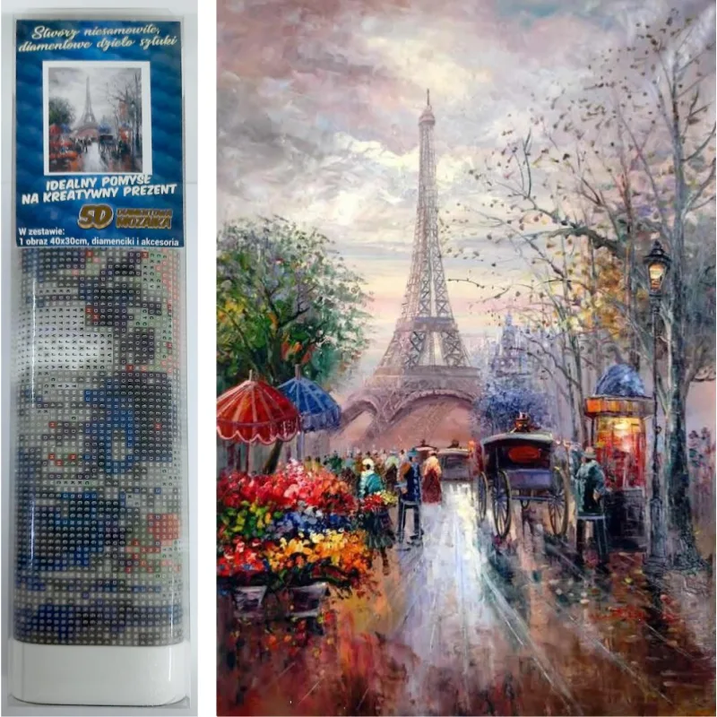 Norimpex Diamantové maľovanie Prechádzka Parížom 40x30cm