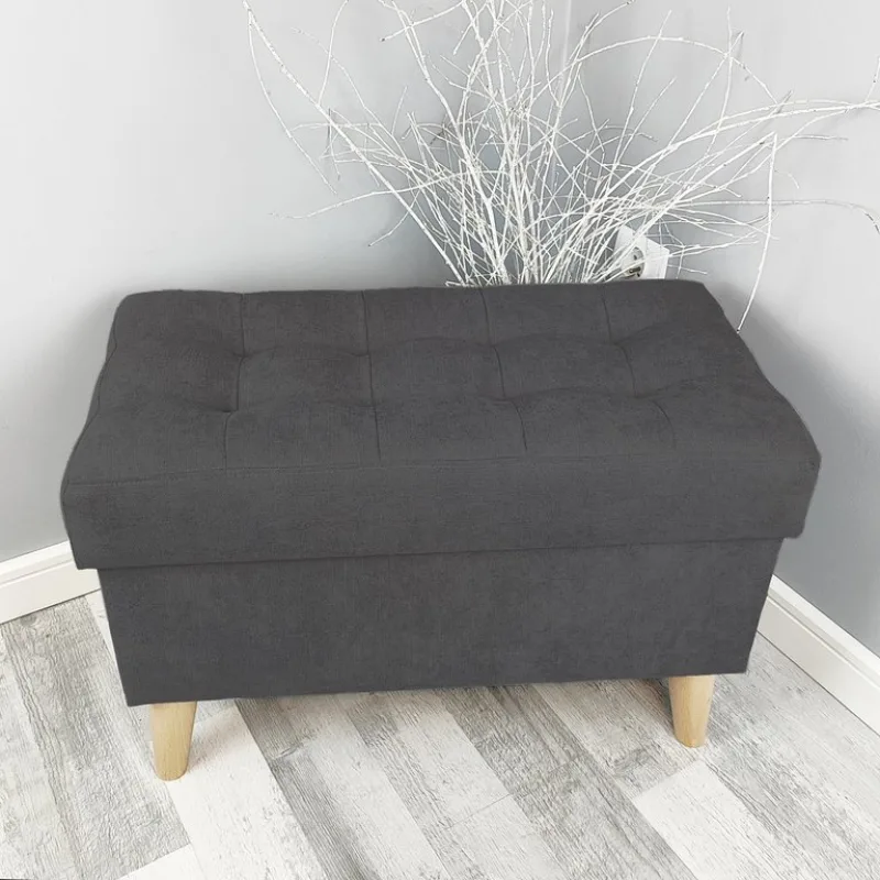 Well Done Taburet Florencia s úložným priestorom 60 × 30 – rôzne farby Barva: 100 černá