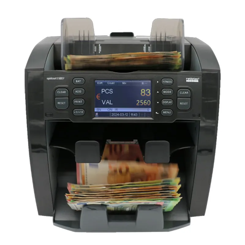 Počítačka bankoviek Ratiotec Rapidcount X 600 F