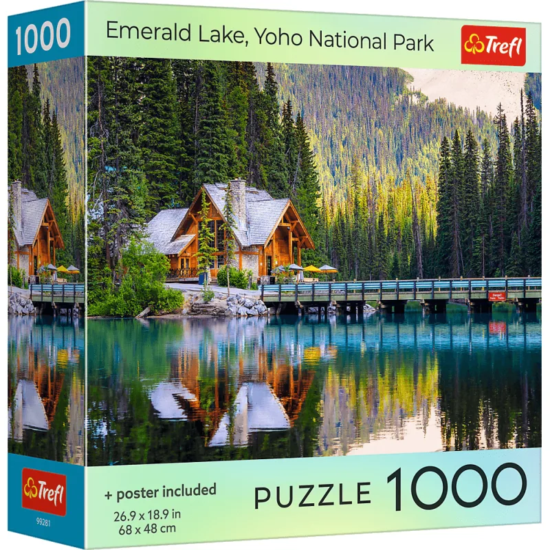 Puzzle Trefl 1000 dielikov Smaragdové jazero, Národný park Yoho