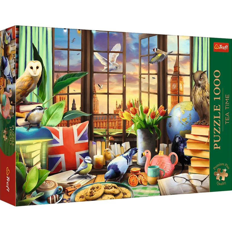 Trefl Puzzle Premium Plus Tea Time: Všetko britské 1000 dielikov
