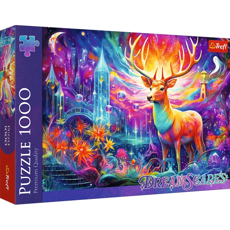 Puzzle Trefl 1000 dielikov Dreamscapes: Mystický jeleň
