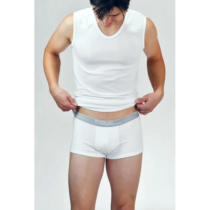 Pánske termo boxerky - spodné prádlo biele - XL, biela