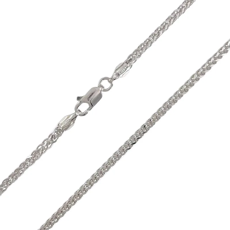 Strieborná retiazka spiga sq dĺžka retiazky 60cm