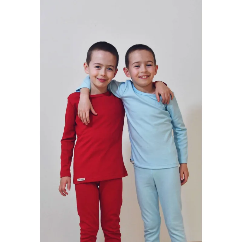 Termo oblečenie pre deti - súprava TERMO intima - modrá svetlá, 122 -128