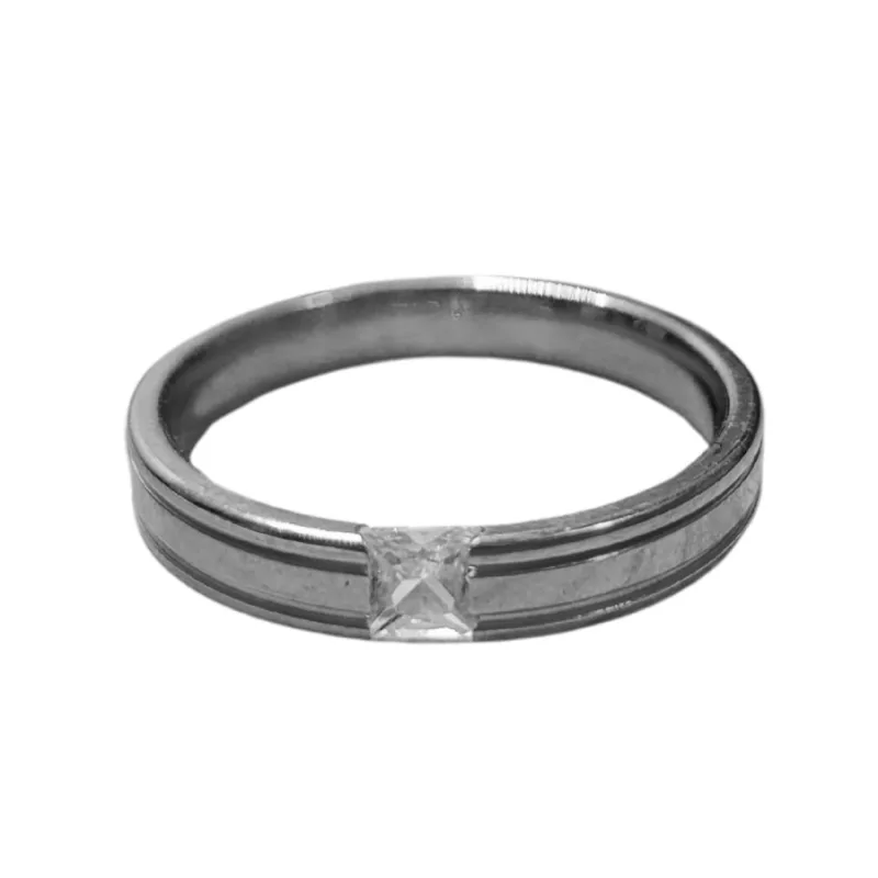 BK 6570A - Prsteň z chirurgickej ocele s kameňom 64 mm