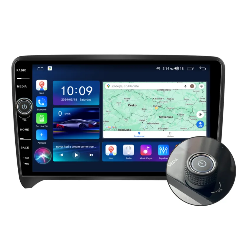 Everest 2DIN autorádio EVE11 Android, Audi TT B343
