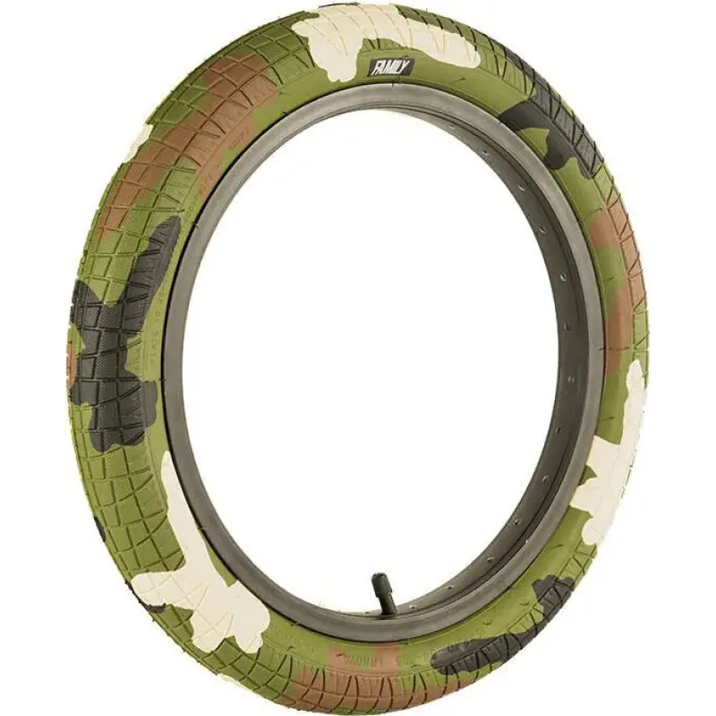 Family 16" BMX Plášť (2.125" | Green Camo Tread)