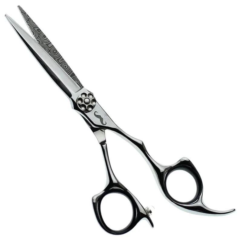 Kadernícke nožnice z damaškovej ocele MR. MUSTACHE Masterpiece Damascus Steel - 5,5"