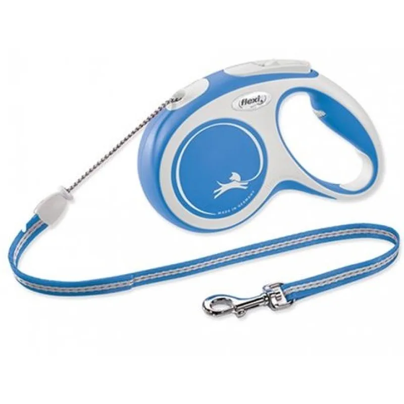 Vodítko Flexi New Comfort L páska 5 m (do 60 kg) modrá