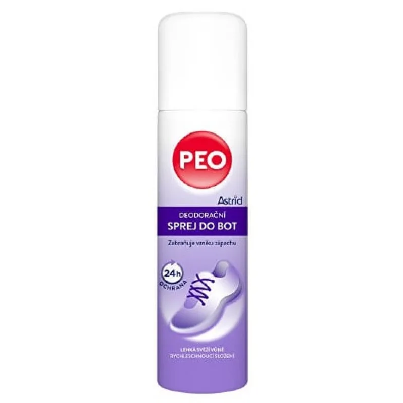 ASTRID PEO Dezodoračný spray do topánok 150ml - zabraňuje vzniku zápachu, ničí baktérie