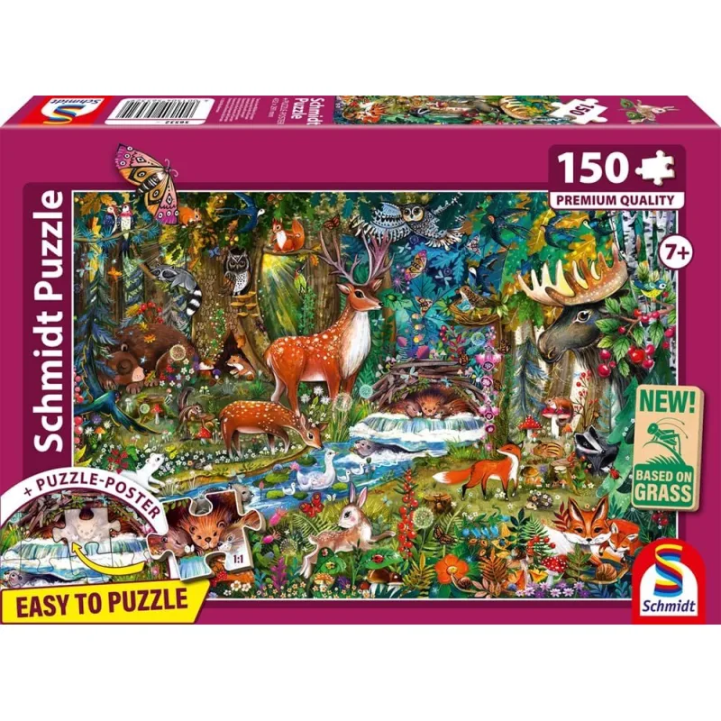 Puzzle pre deti Schmidt 150 dielikov Zvieratá v európskych lesoch