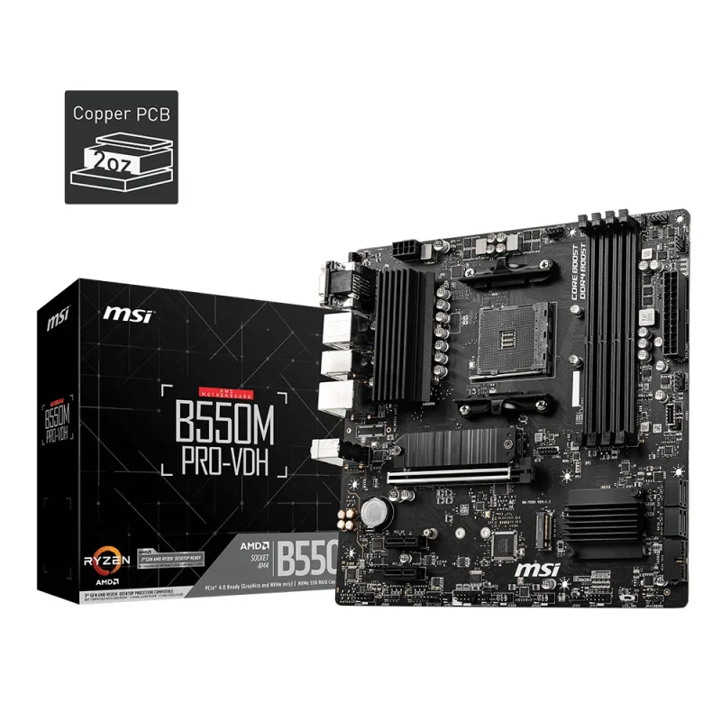 MSI B550M PRO-VDH/AM4/mATX B550M PRO-VDH