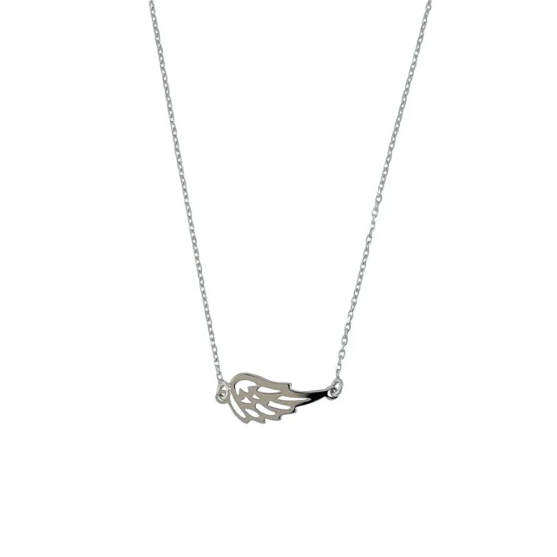 Strieborný náhrdelník s krídlom dĺžka náhrdelníka 42+3cm
