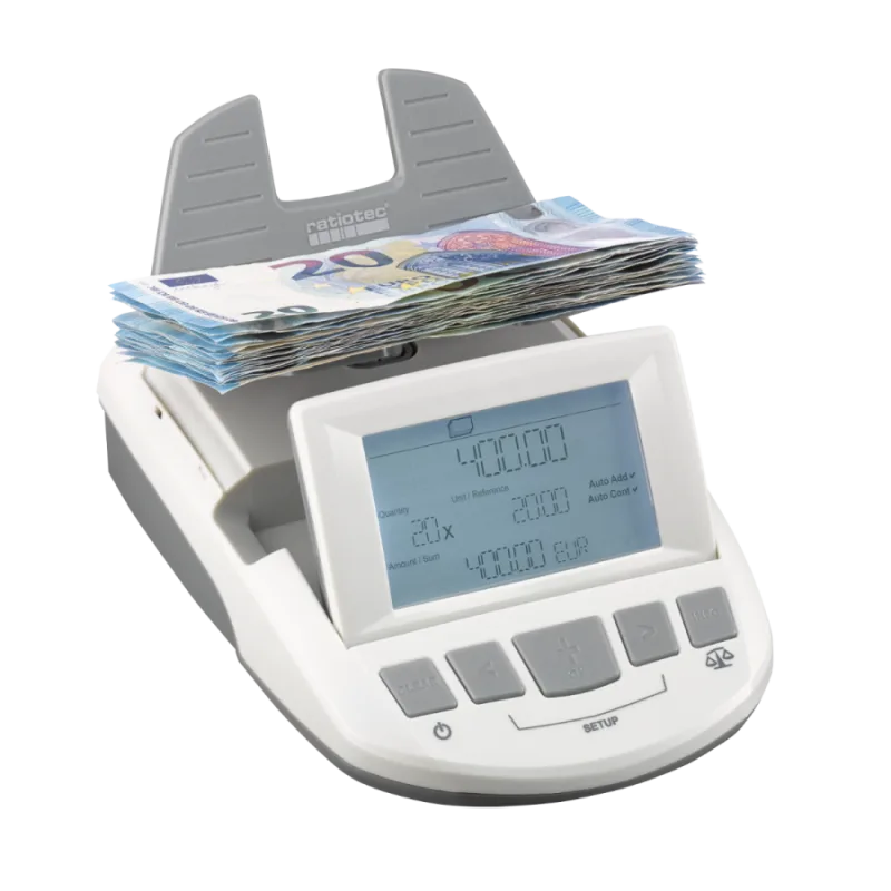 Ratiotec RS 1000 - počítačka peňazí - bankoviek a mincí
