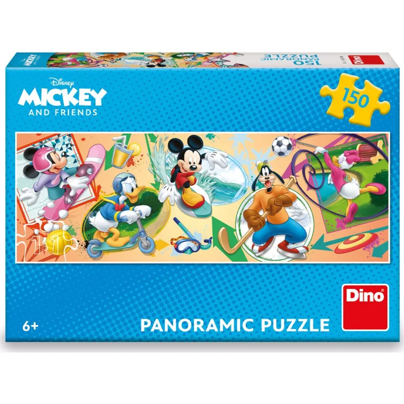 Dino Panoramatické puzzle Mickey a priatelia 150 dielikov
