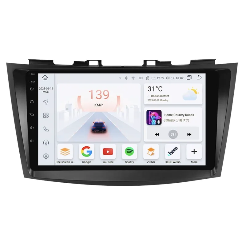 HIZPO KXSZSWF91 Autorádio 9" Android 13 pro Suzuki Swift V Model: S9008 (8+128GB) CHR1796