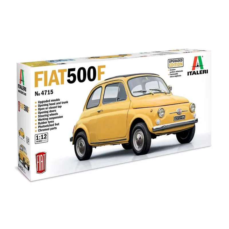 Italeri Model Kit auto 4715 - FIAT 500 F 1968 vylepšená edícia (1:12)