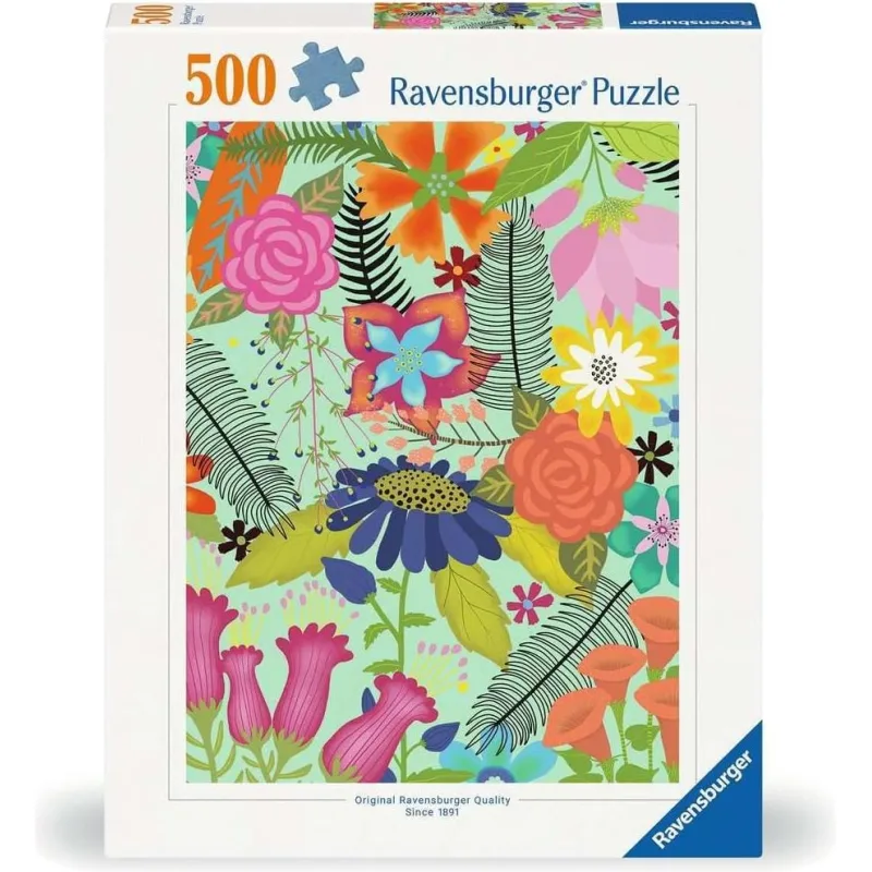 Puzzle Ravensburger 500 dielikov Kvetinová džungľa