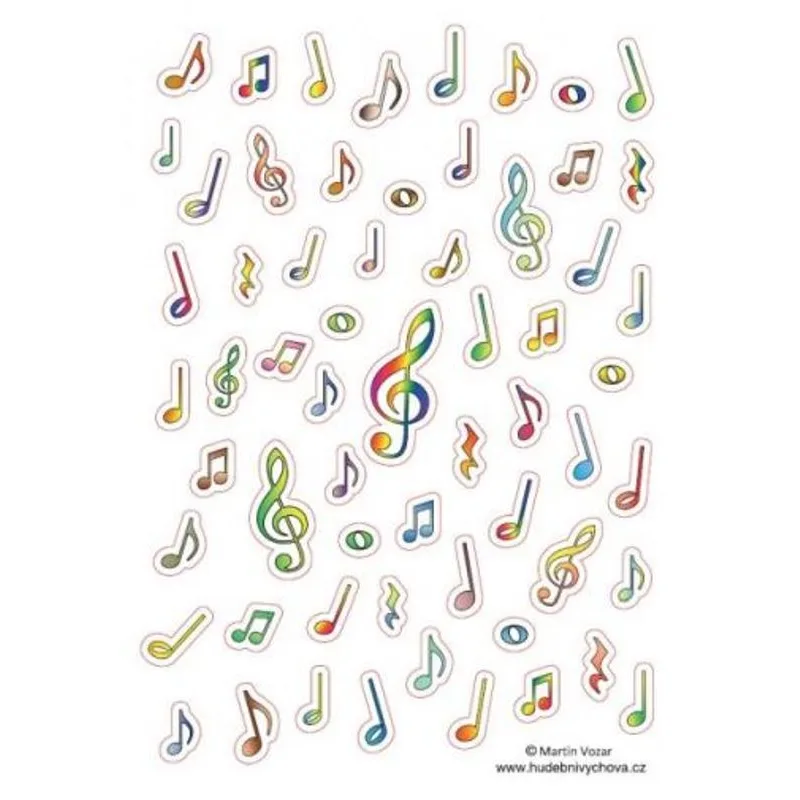 Vozar Notové samolepky A4