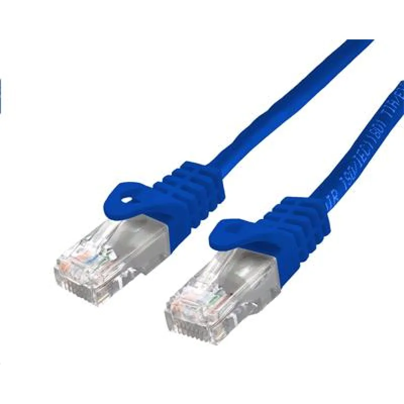 Kabel C-TECH patchcord Cat6, UTP, modrý, 1m CB-PP6-1B
