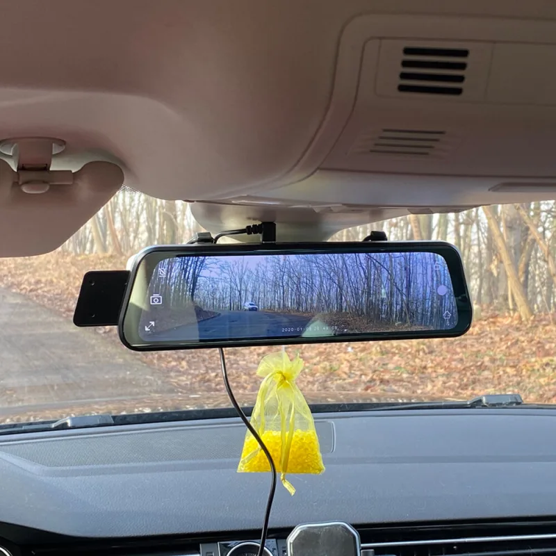 LCD monitor 9,66" s dual DVR kamerou v zrcátku pro OEM montáž ds-903dvroem