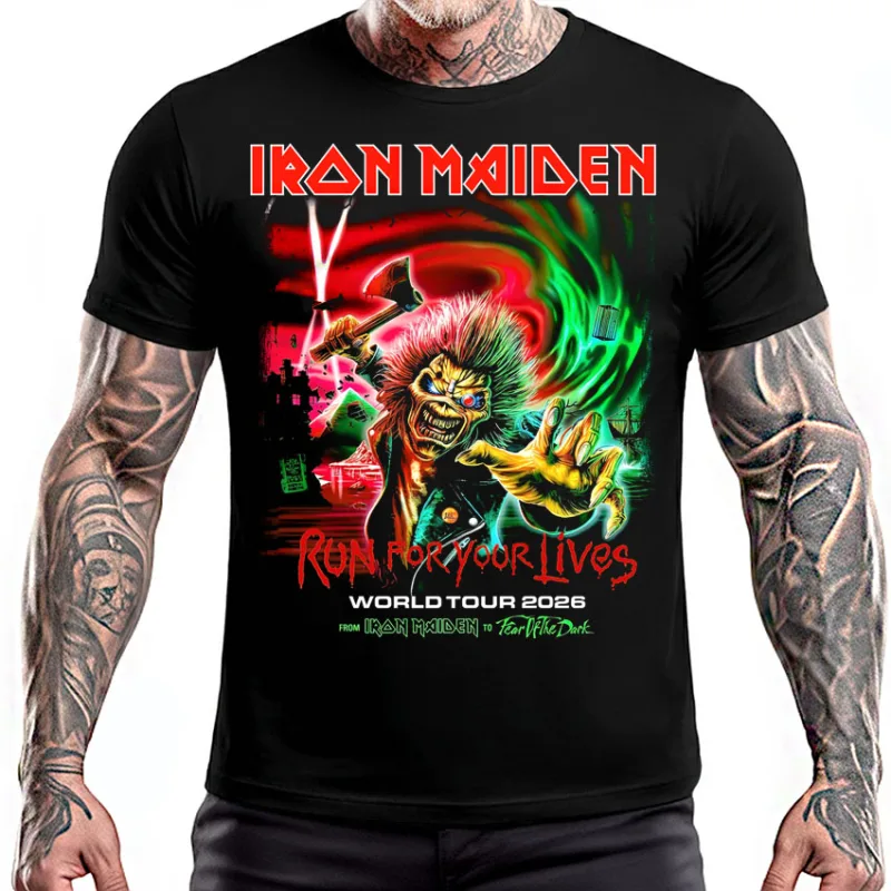 Iron Maiden - Run For Your Lives World Tour 2026 (tričko)