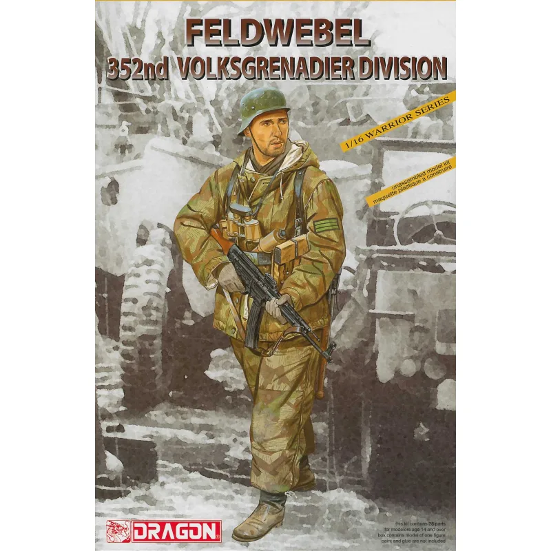 Dragon Model Kit figúrky 1629 - FELDWEBEL 352nd VOLKSGRENADIER DIVISION (1:16)