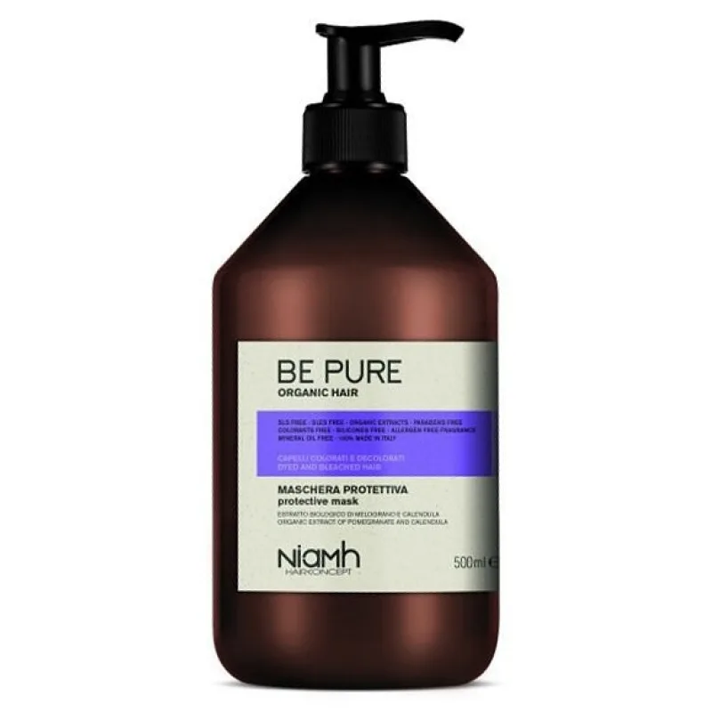 NIAMH Be Pure Protective Mask 500ml - maska na farbené a odfarbené vlasy